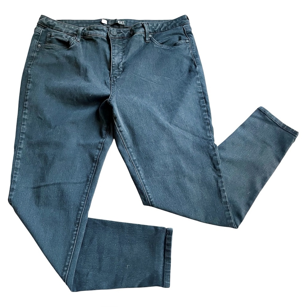 Kut from the Kloth Black Skinny Jeans Size 18W